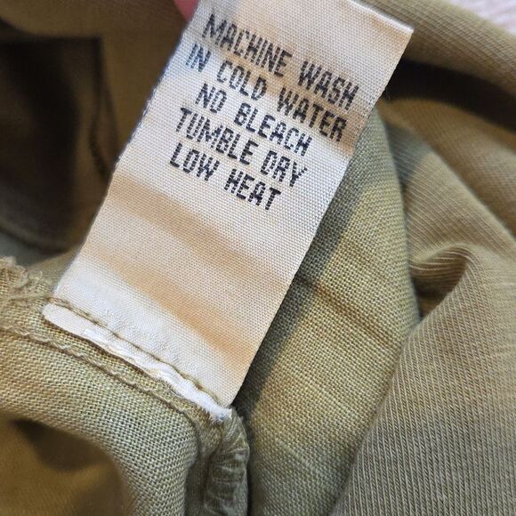 Wearables Wide Leg Linen Blend, Green XL - Picture 7 of 12